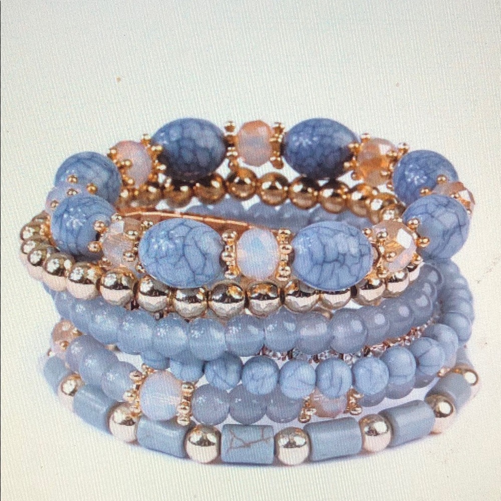 Gray Multibead Stackable Bracelets